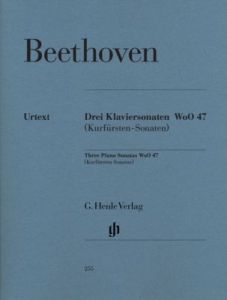 BEETHOVEN 3 PIANO SONATAS WOO 47